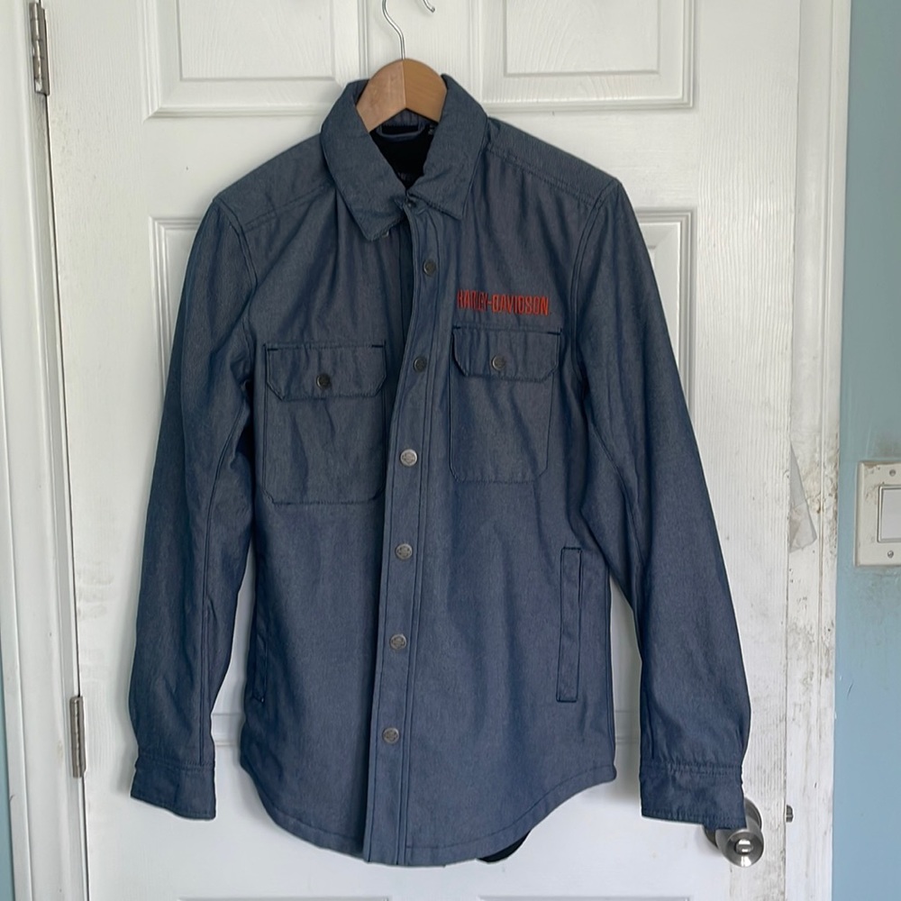 NWT Men’s Size M Harley Davidson Blue Jacket